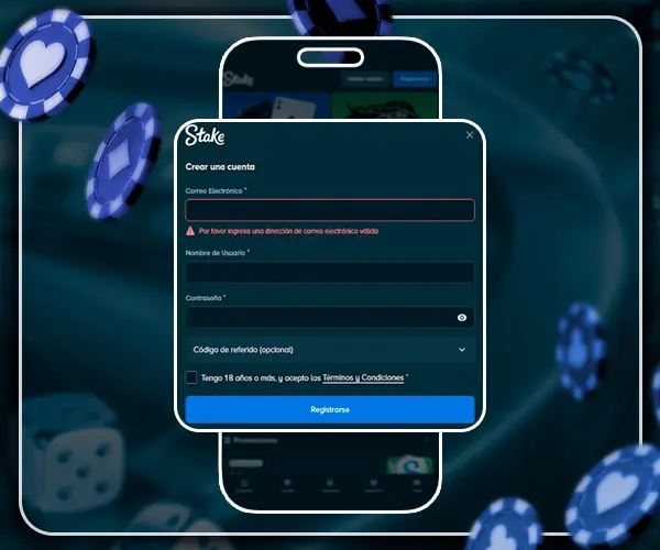 Registro de datos en la aplicación móvil.