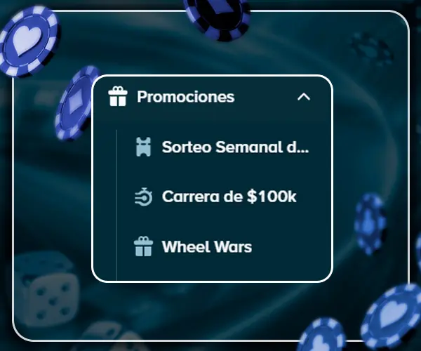 Elegir un bono en el casino.