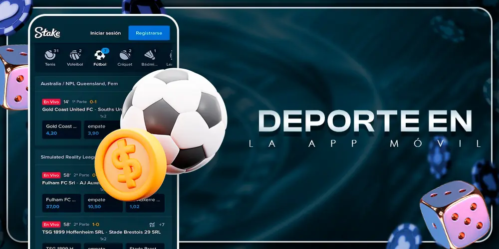 Aplicación de apuestas deportivas.